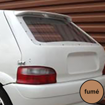 Lunette arrière Makrolon Citroen Saxo - teinté fumé